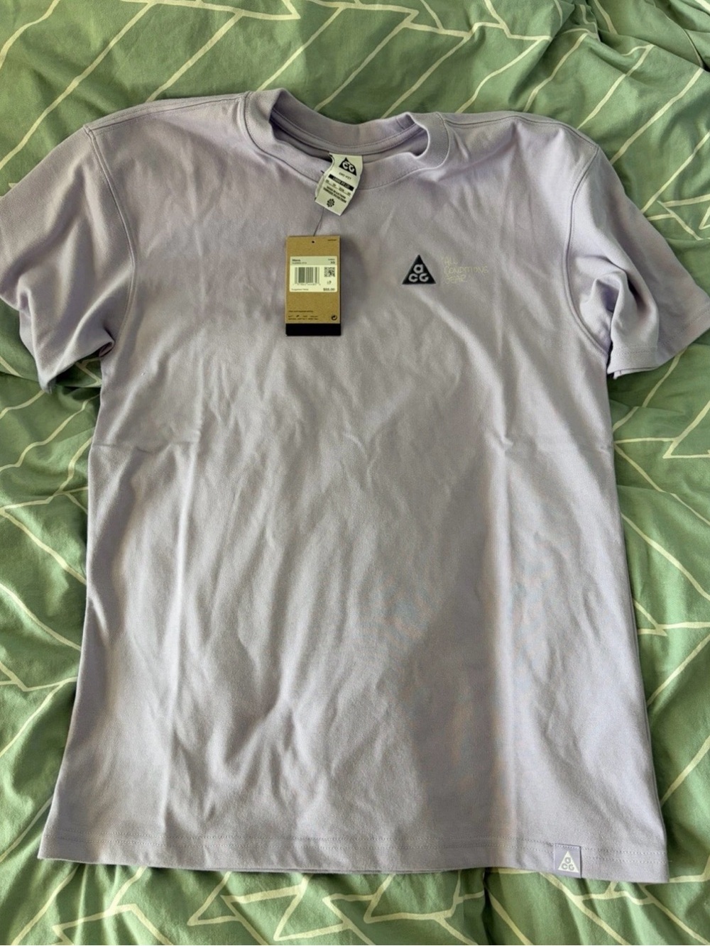 NEW NIKE Dri-FIT ACG "Photographer Tee" MEN'S LAVENDER T-SHIRT XS HJ0800-515